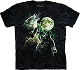 Algopix Similar Product 6 - The Mountain Mens Three Wolf Moon