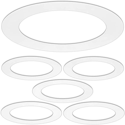 Algopix Similar Product 1 - 5 Pack Gloss White Goof Trim Ring for
