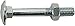 Algopix Similar Product 8 - Unimet Carriage Bolts Silver Pack of