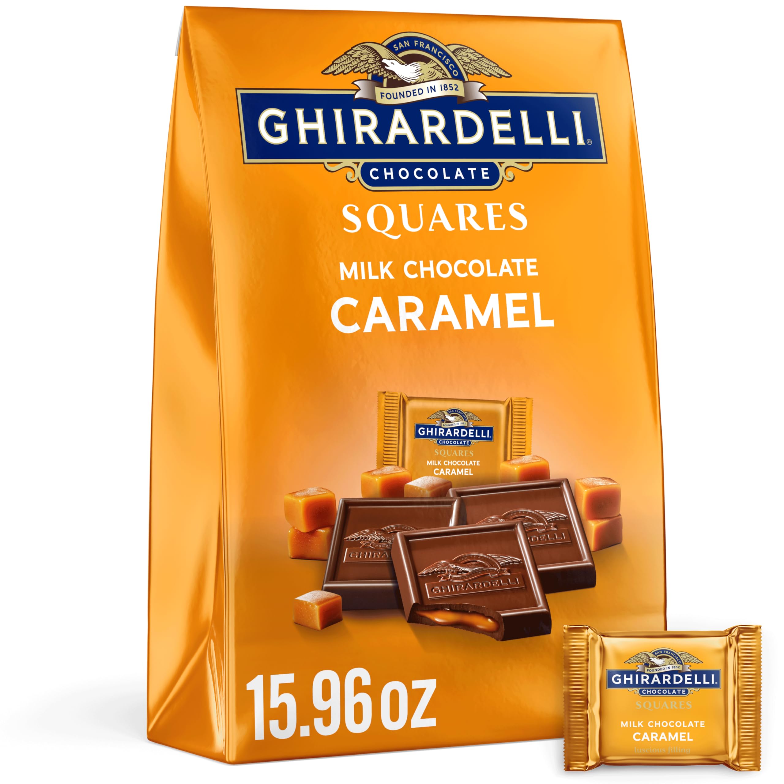 Algopix Similar Product 2 - GHIRARDELLI Milk Chocolate SQUARES with
