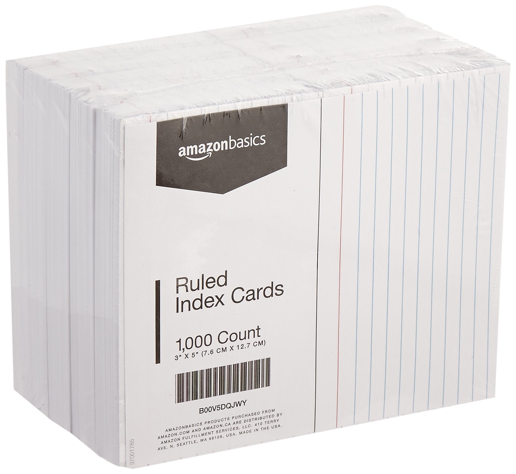 Algopix Similar Product 17 - Amazon Basics Ruled Lined Index Cards