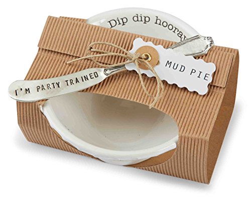 Algopix Similar Product 20 - Mud Pie Dip Bowl Set, Hooray, 2" x 6"