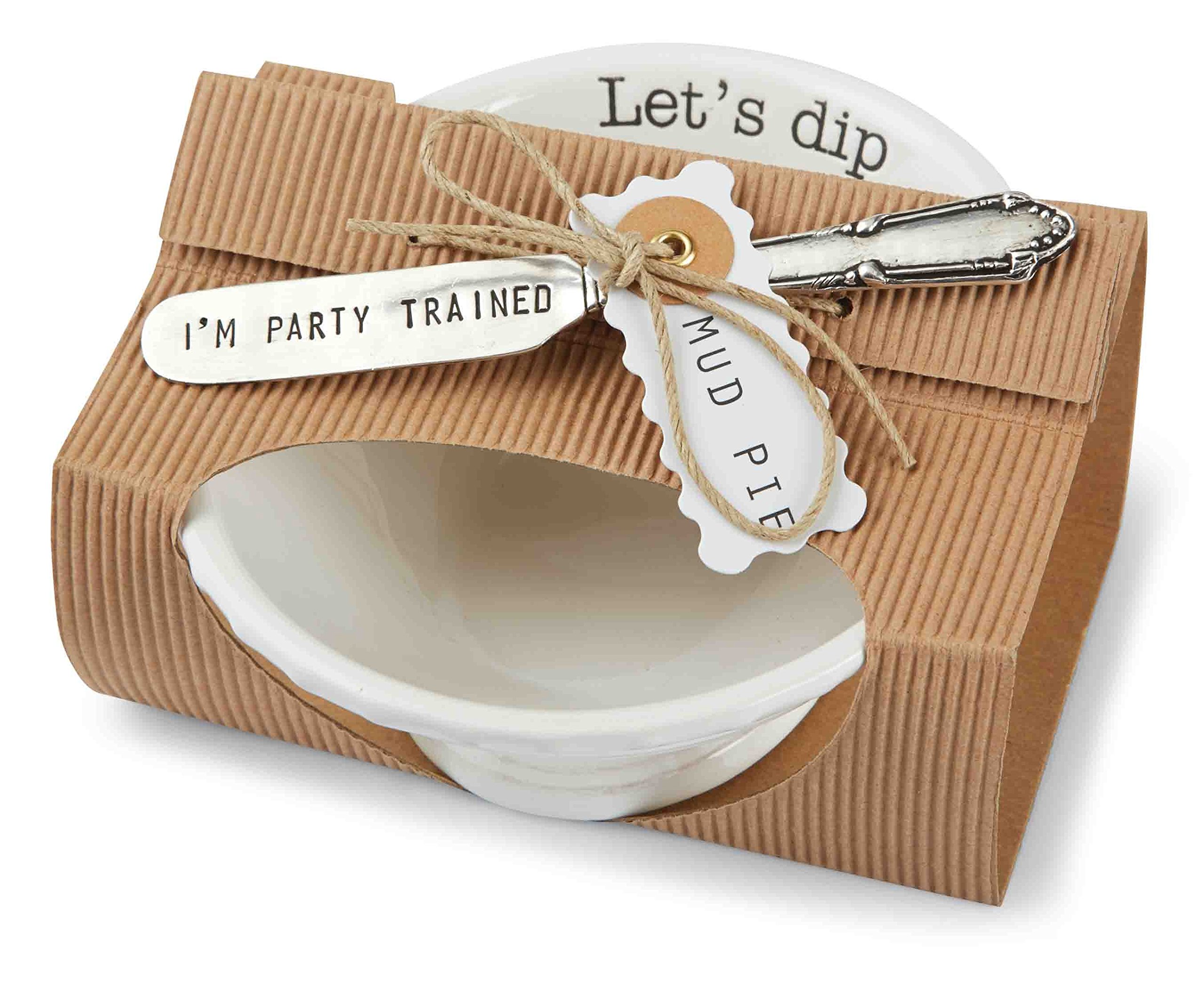 Algopix Similar Product 6 - Mud Pie Circa Lets Dip Set White 2 x
