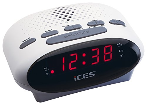Algopix Similar Product 16 - ICES ICR210 Clock White radios