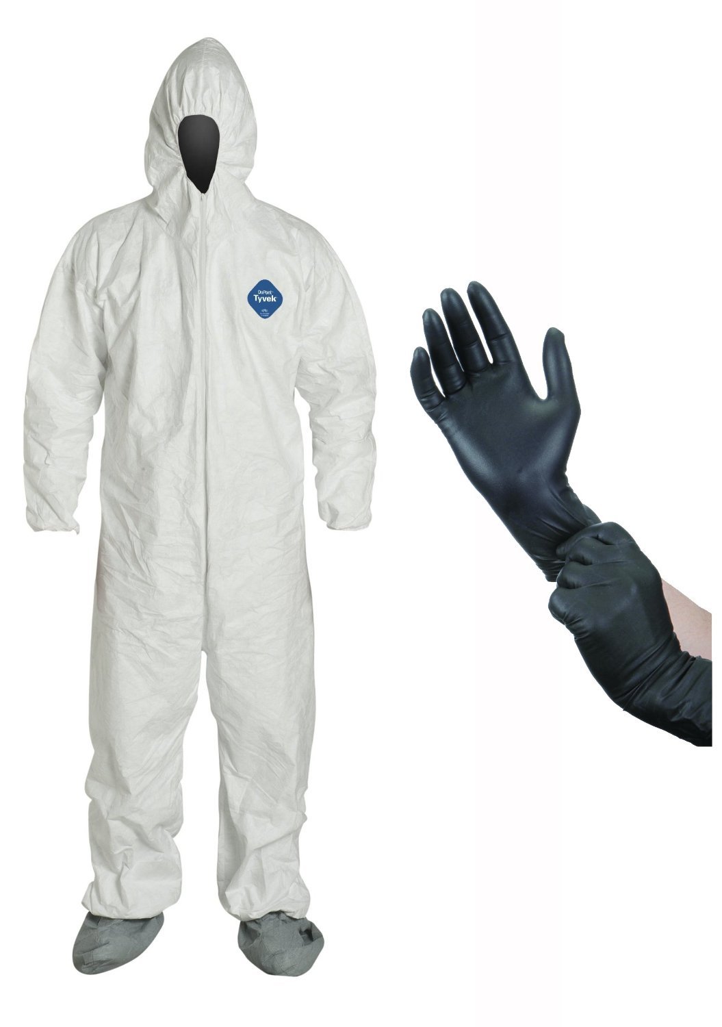 Algopix Similar Product 19 - Dupont Disposable White Tyvek Coverall