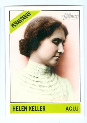 Algopix Similar Product 5 - Helen Keller trading card Blind Deaf