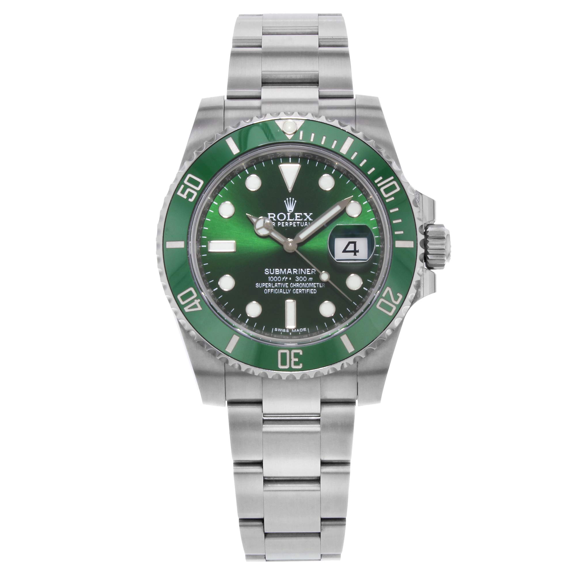 Algopix Similar Product 1 - Rolex Submariner Hulk Green Dial