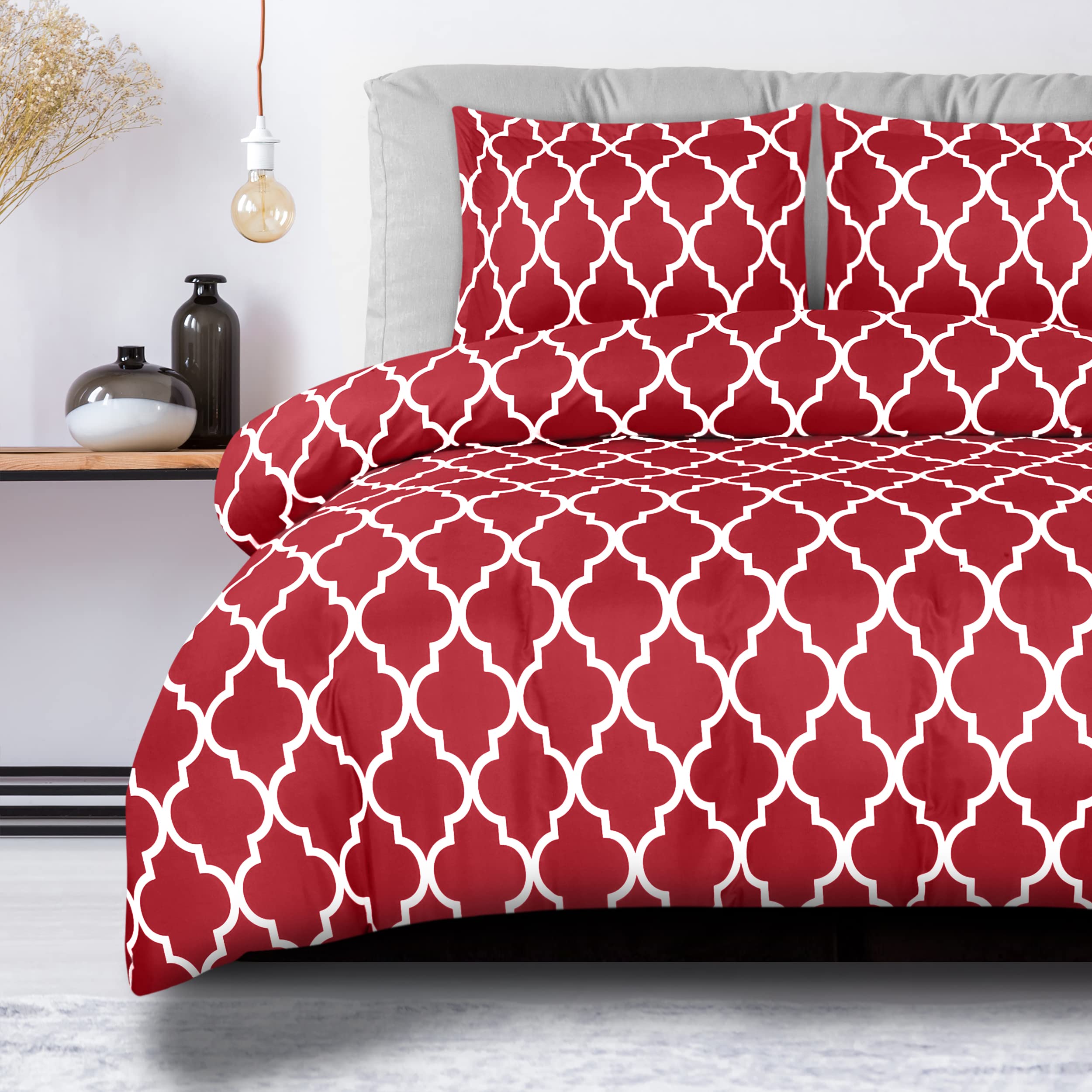 Algopix Similar Product 15 - Utopia Bedding Duvet Cover Quatrefoil