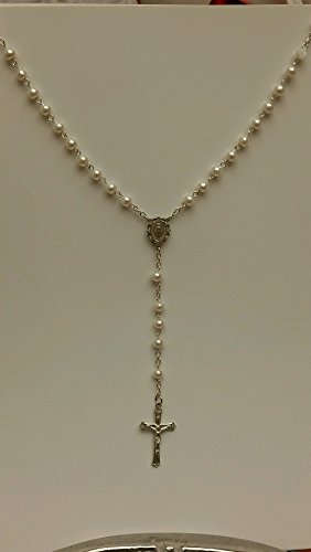 Algopix Similar Product 3 - RY 635 LADIES DLX PEARL ROSARY -YOUTH