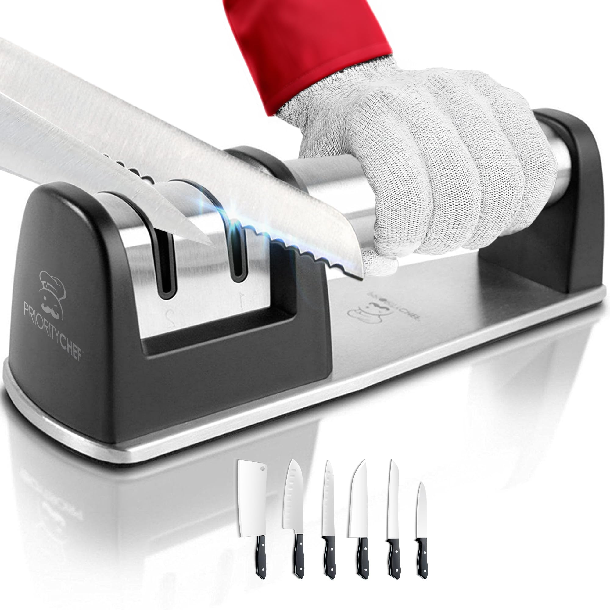 Algopix Similar Product 12 - PriorityChef Knife Sharpener for