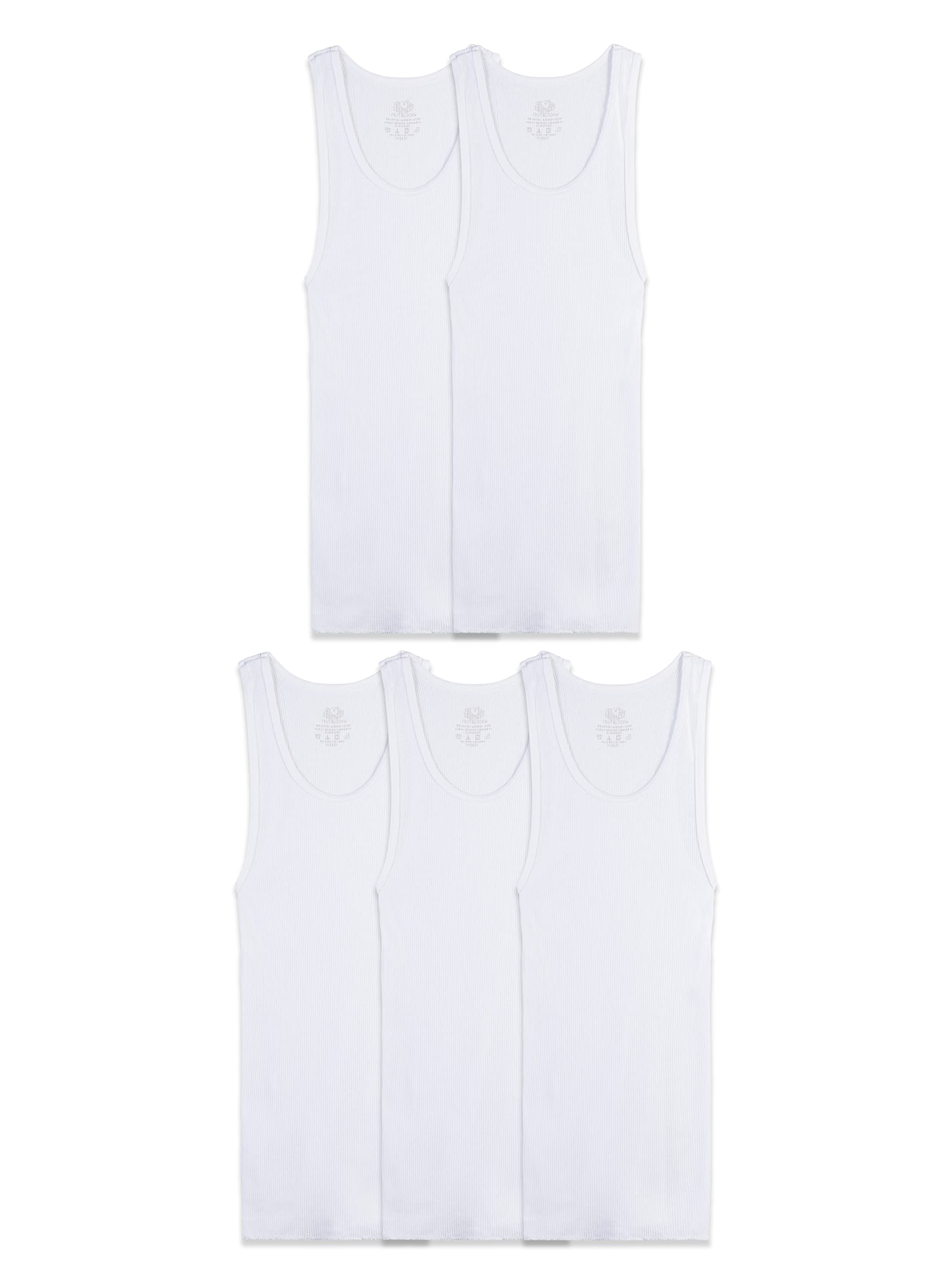 Algopix Similar Product 2 - Fruit of the Loom Boys Cotton Tank Top