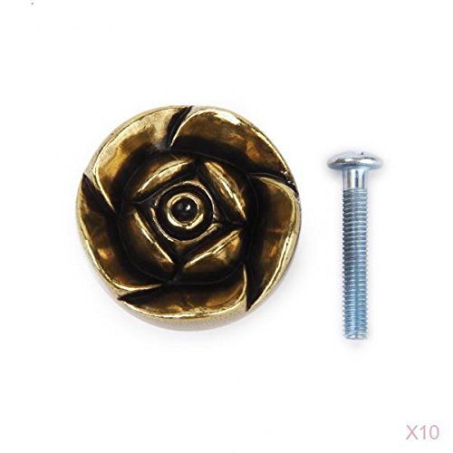 Algopix Similar Product 15 - 10 x Rose Cabinet Drawer Door Furniture