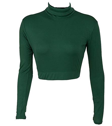 Algopix Similar Product 11 - Cheer Fantastic Turtleneck Midriff Crop
