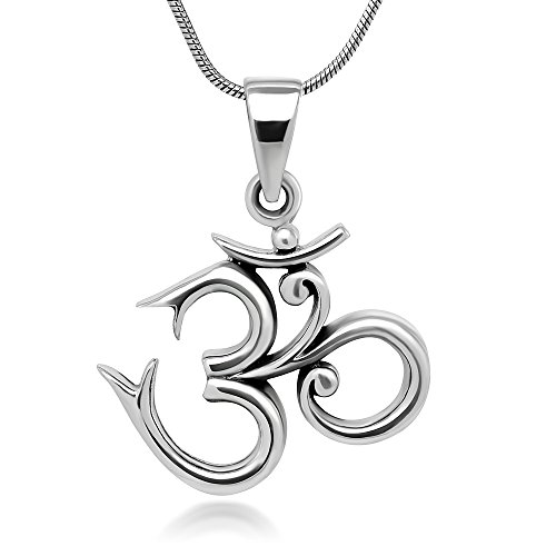 Algopix Similar Product 8 - Sterling Silver 19 mm Aum Om Ohm