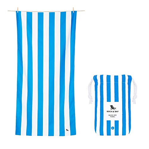 Algopix Similar Product 20 - Microfiber Towel Beach Travel Blue