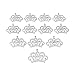 Algopix Similar Product 15 - Butterfly Craze Princess Crown Comb