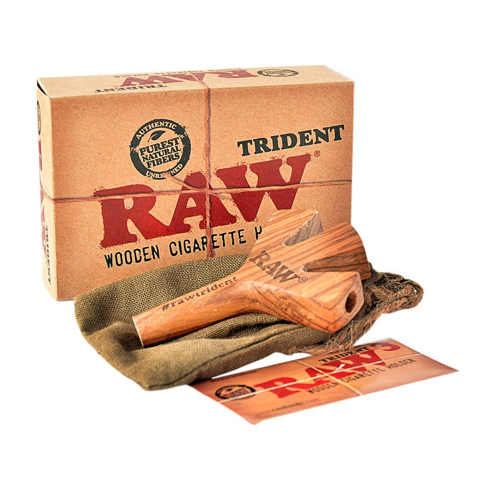 Algopix Similar Product 19 - Raw Trident Wooden Cigarette Holder