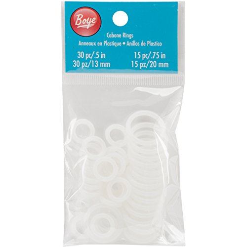 Algopix Similar Product 4 - Boye Cabone Rings (45 Pack).5"/.75"