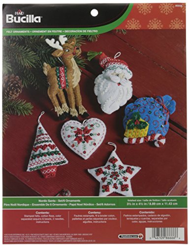 Algopix Similar Product 16 - Bucilla Felt Applique Ornament Kit 35
