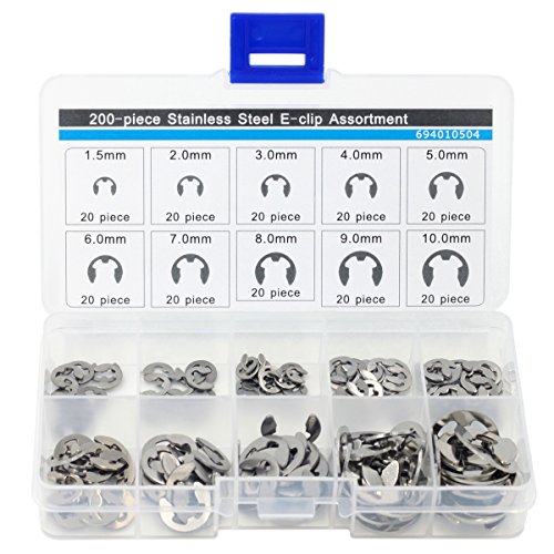 Algopix Similar Product 7 - Shitong 200 PCS Stainless Steel EClip