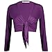 Algopix Similar Product 13 - Womens Plain Bolero Front Tie Shrug