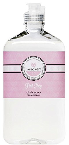 Algopix Similar Product 13 - VeraClean Natural Dish Soap, Pink Posy
