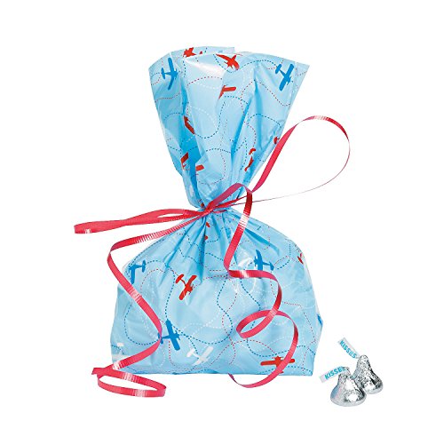 Algopix Similar Product 2 - Airplane Up And Away Gift Bags Bulk