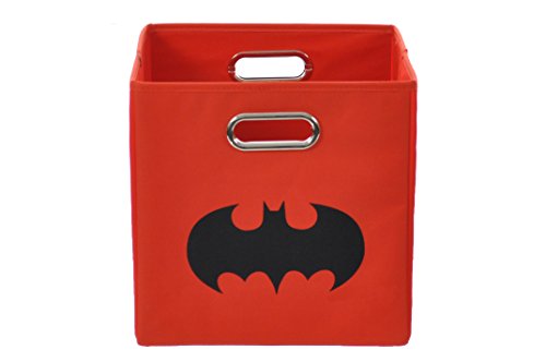Algopix Similar Product 11 - Batman Shield Folding Storage Bin, Red