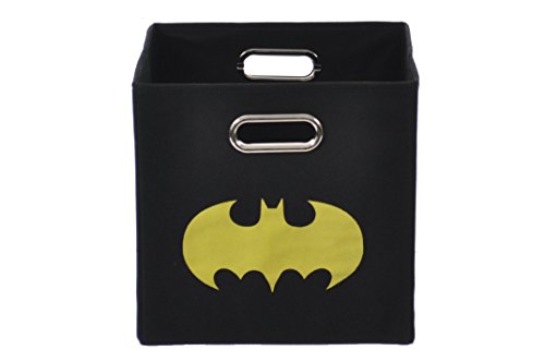 Algopix Similar Product 7 - Batman Shield Folding Storage Bin, Black