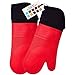 Algopix Similar Product 5 - BPAFree Soft Silicone Oven Mitts 