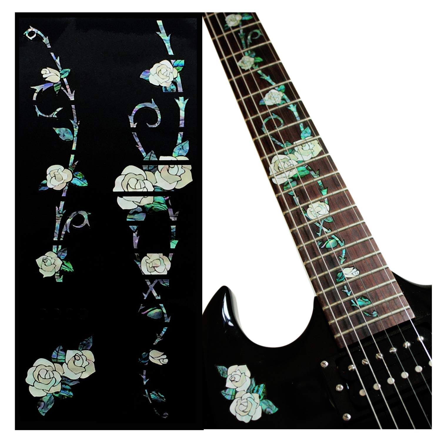 Algopix Similar Product 16 - Jockomo Gypsy Rose Guitar Inlay Sticker