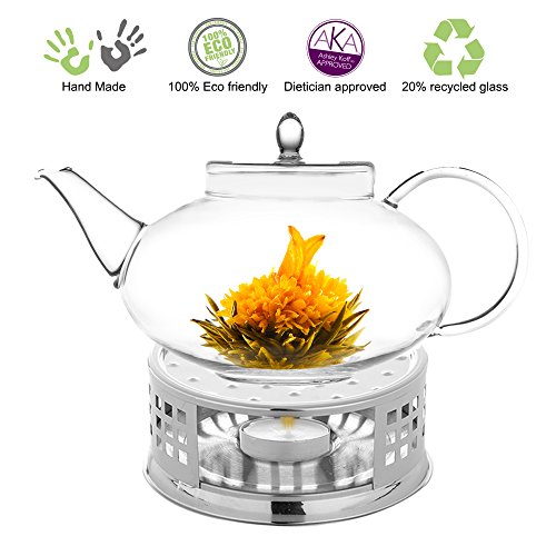 Algopix Similar Product 16 - Teapot Set Flowering Tea Glass Teapot