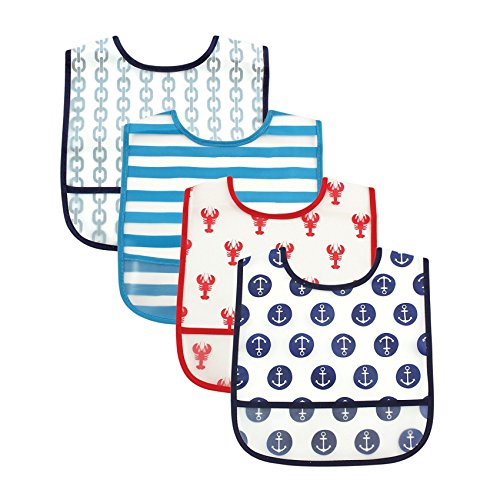 Algopix Similar Product 8 - Luvable Friends Water Resistant Bibs