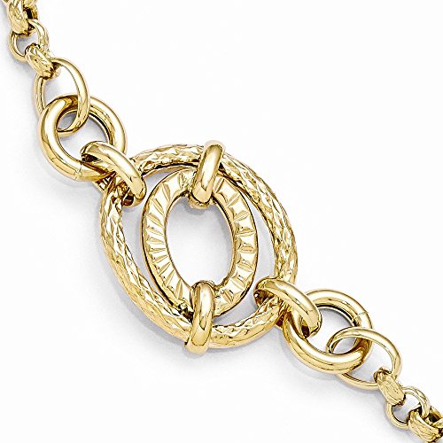 Algopix Similar Product 16 - Leslies 14k Polished Textured Fancy