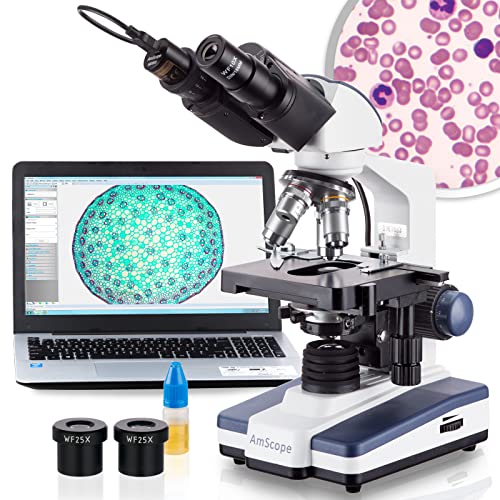 Algopix Similar Product 3 - AmScope  40X2500X LED Digital