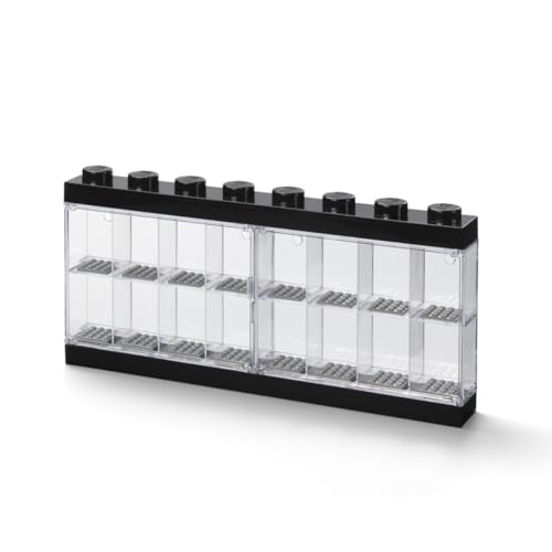 Algopix Similar Product 5 - Lego Minifigure Display Case 16 Black