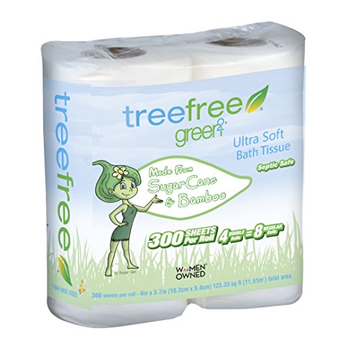 Algopix Similar Product 6 - Green2 100 Tree Free 300Sheet 2Ply