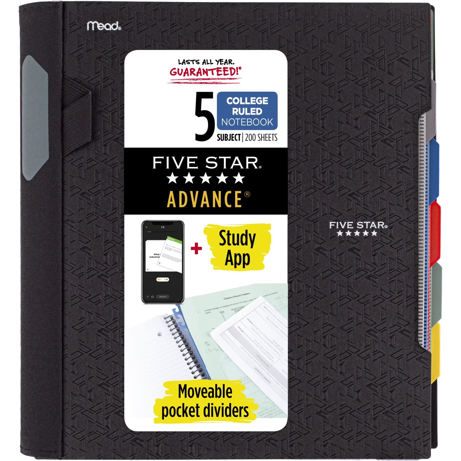 Algopix Similar Product 10 - Five Star Spiral Notebook  Study App