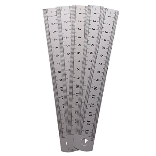 Algopix Similar Product 1 - Sonline 5 Pcs Dual Side Marked 15cm 6