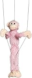Algopix Similar Product 1 - Sunny Toys Fuzzy Pink Monkey Marionette