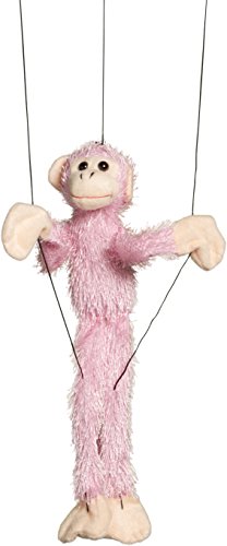 Algopix Similar Product 6 - Sunny Toys Fuzzy Pink Monkey Marionette