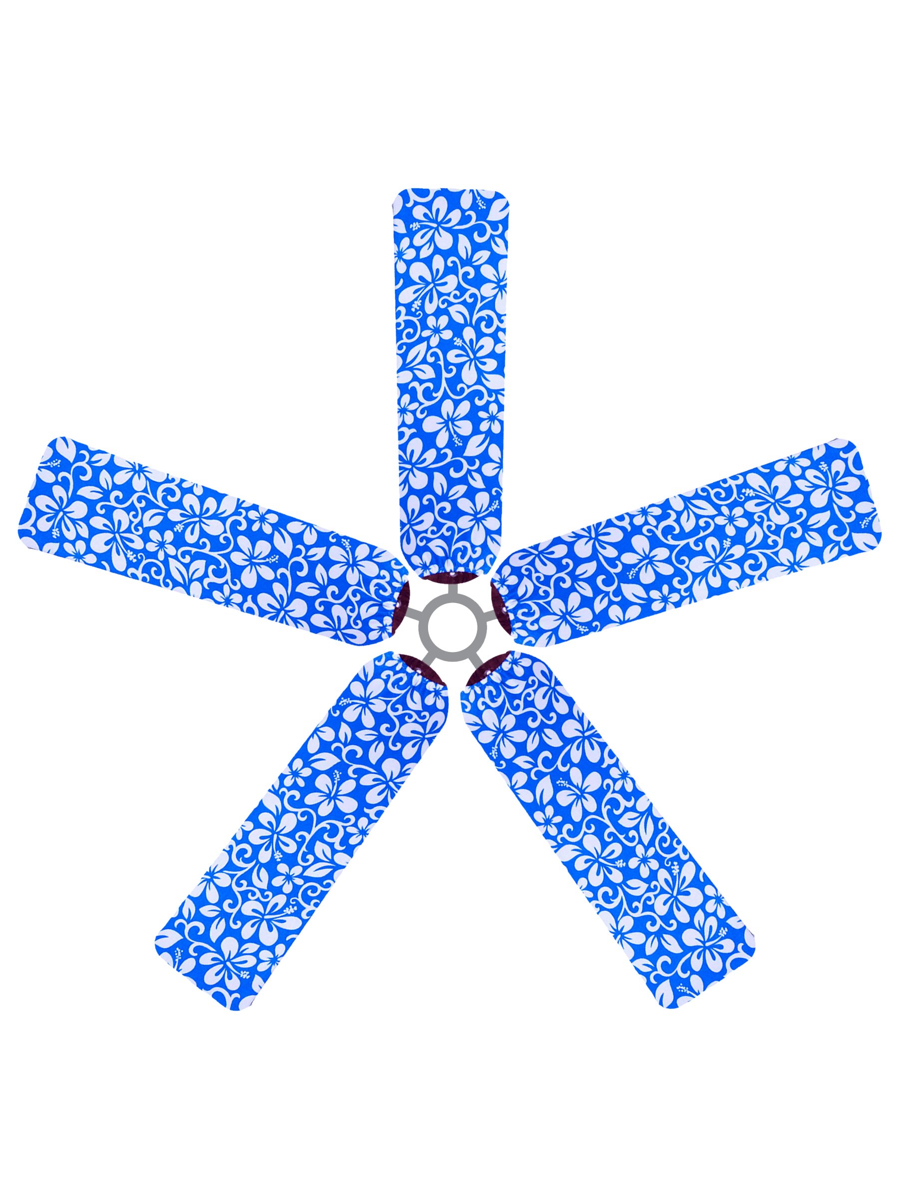 Algopix Similar Product 3 - Fan Blade Designs Blue Hawaiian Ceiling