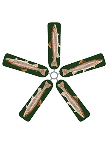 Algopix Similar Product 19 - Fan Blade Designs Rainbow Trout Ceiling