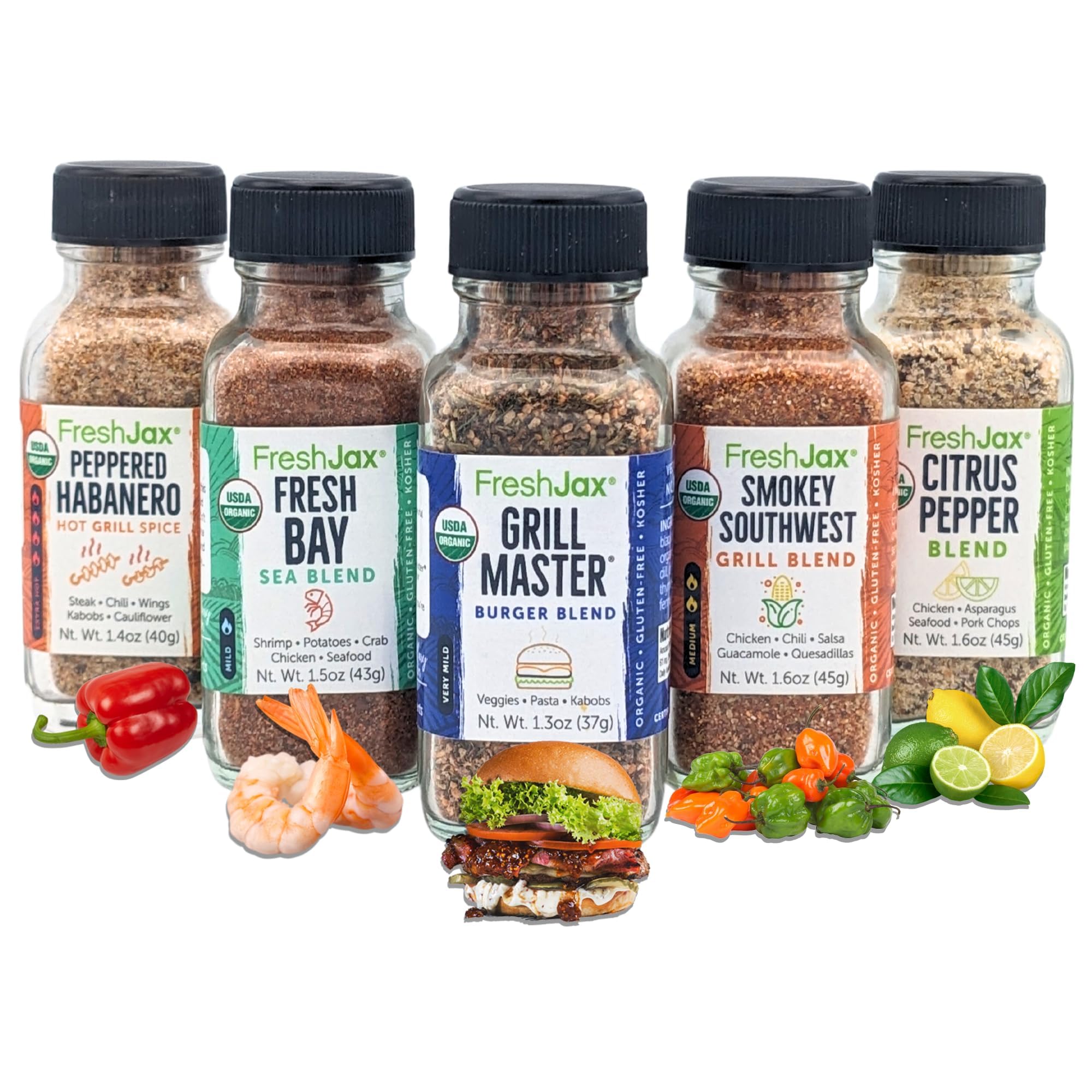 Algopix Similar Product 5 - FreshJax Grill Seasoning Gift Set  5