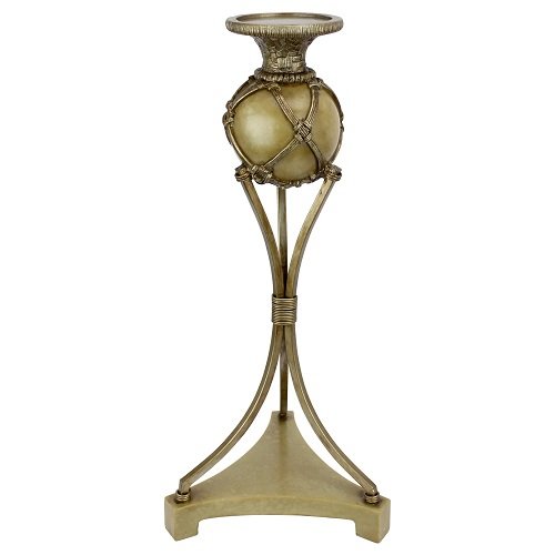 Algopix Similar Product 1 - Design Toscano Woven Orb 18" Candlestick
