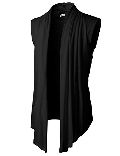 Algopix Similar Product 11 - H2H Mens Shawl Collar Sleeveless