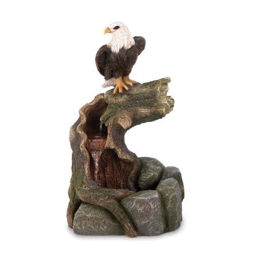 Algopix Similar Product 4 - Weathered Tree Eagle Water Fountain