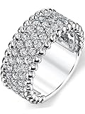 Algopix Similar Product 19 - Three Row Round Cut Cubic Zirconia