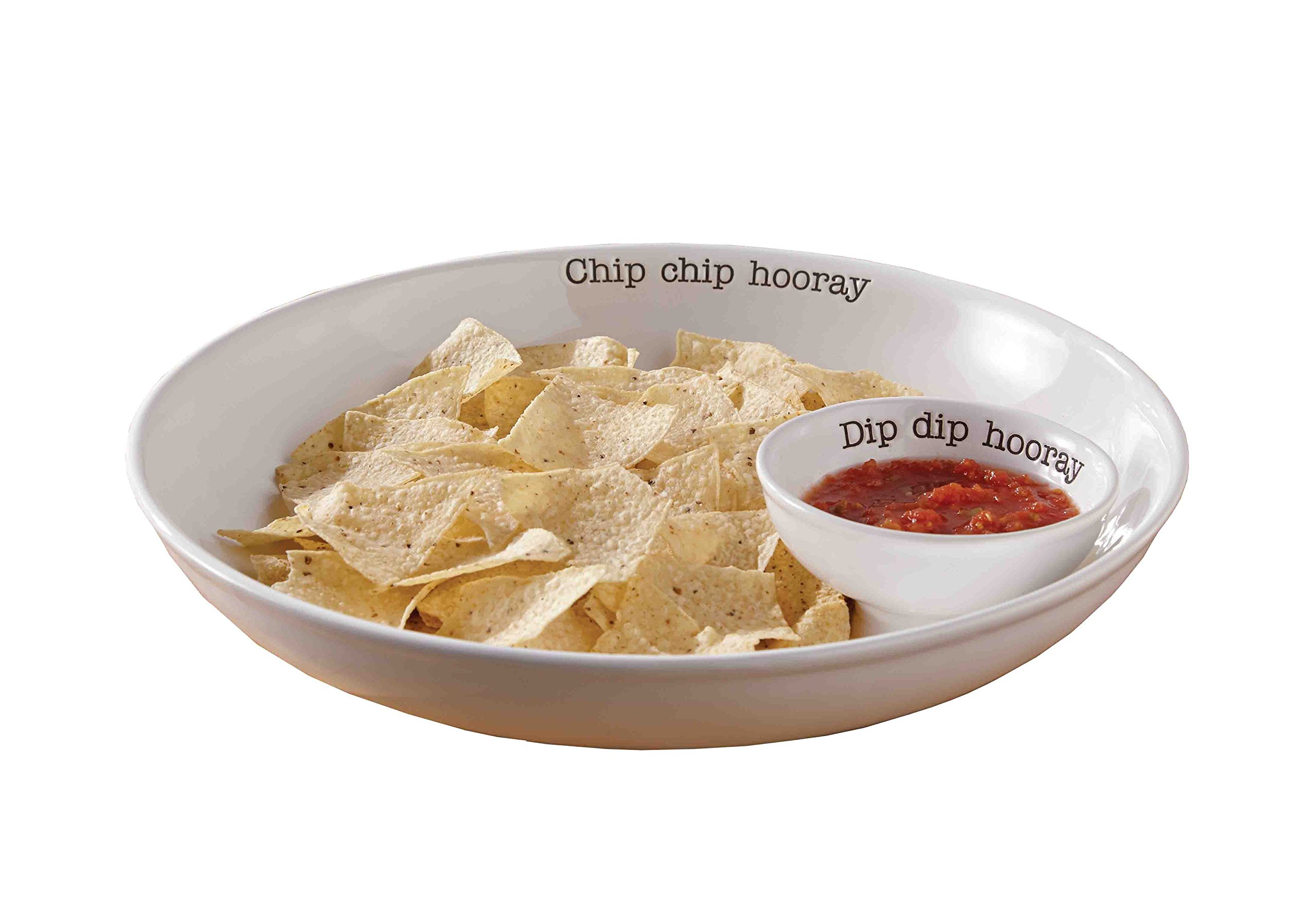 Algopix Similar Product 12 - Mud Pie Circa Chip N Dip Set, White