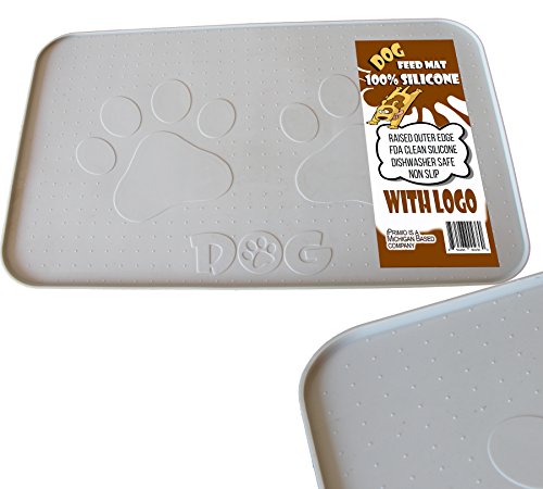 Algopix Similar Product 18 - iPrimio Large Dog Feeding Mat with Paw